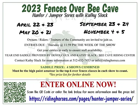 2023 Fences Over Bee Cave Flyer