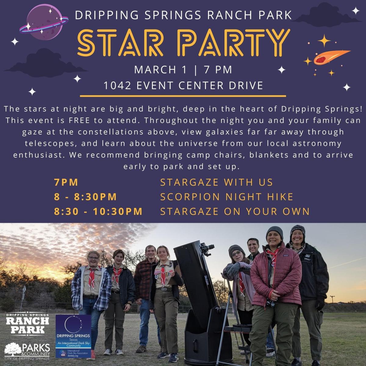 March 1st Star Party