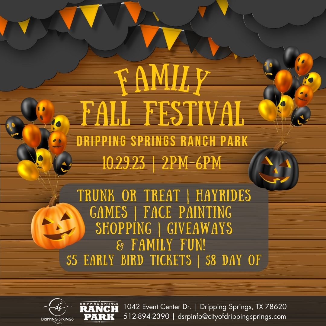 Dripping Springs Fall Festival Flyer